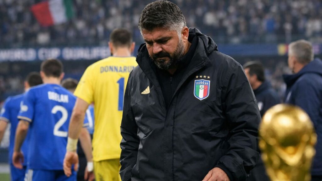 Gattuso deixa Itália após novo fracasso e amplia crise histórica da Azzurra