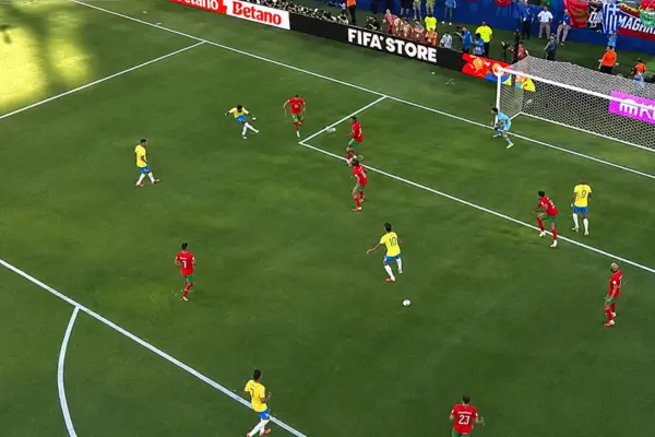 vini jr gol brazil 1 x 1 marroco - world cup 2026
